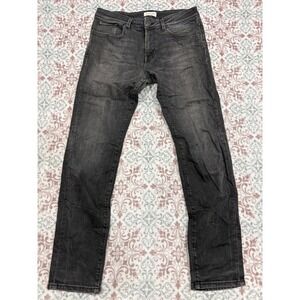Selected Homme Mens Slim Leon Jeans Washed Black Denim Size 32x30 Slim Fit